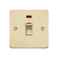 Brushed Brass 45A DP Switch with Neon (1G size) - FP81MNBB image 0