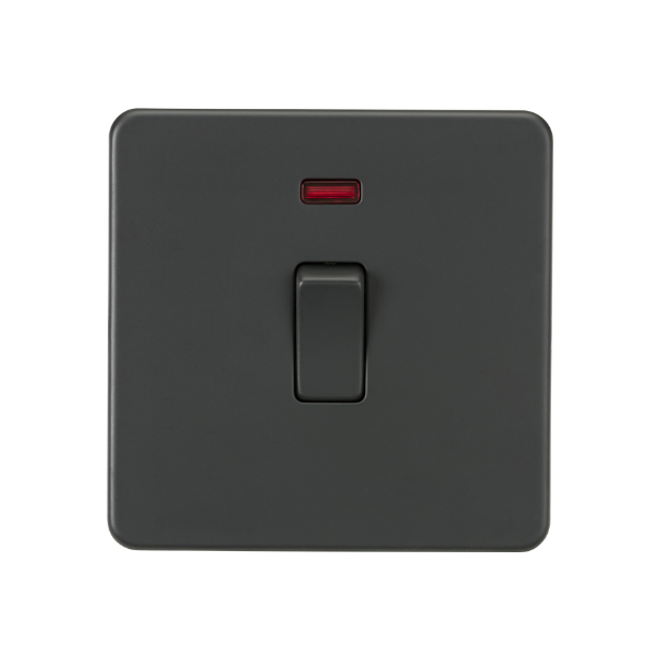 Anthracite 20A 1G DP Switch with Neon - SF8341NAT image 0