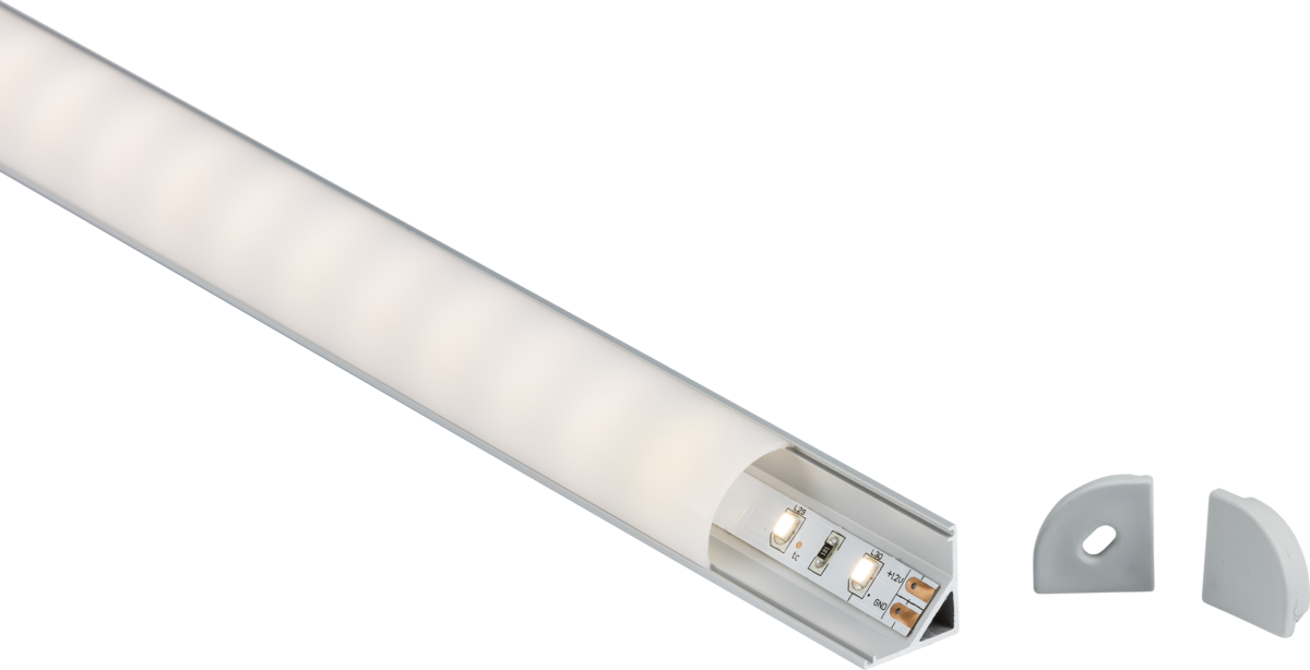 1M Aluminium Profile - Surface Mount Corner - 1MCOR image 0