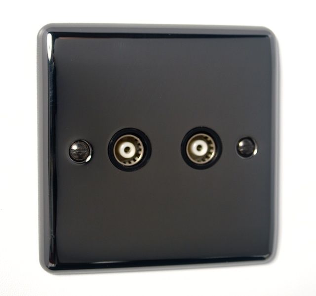 Definition 2 Gang TV Coaxial Outlet D43BN image 0
