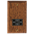 Varilight Kilnwood Dual Voltage Shaver Socket 230V/115V - XKSSMOB image 0