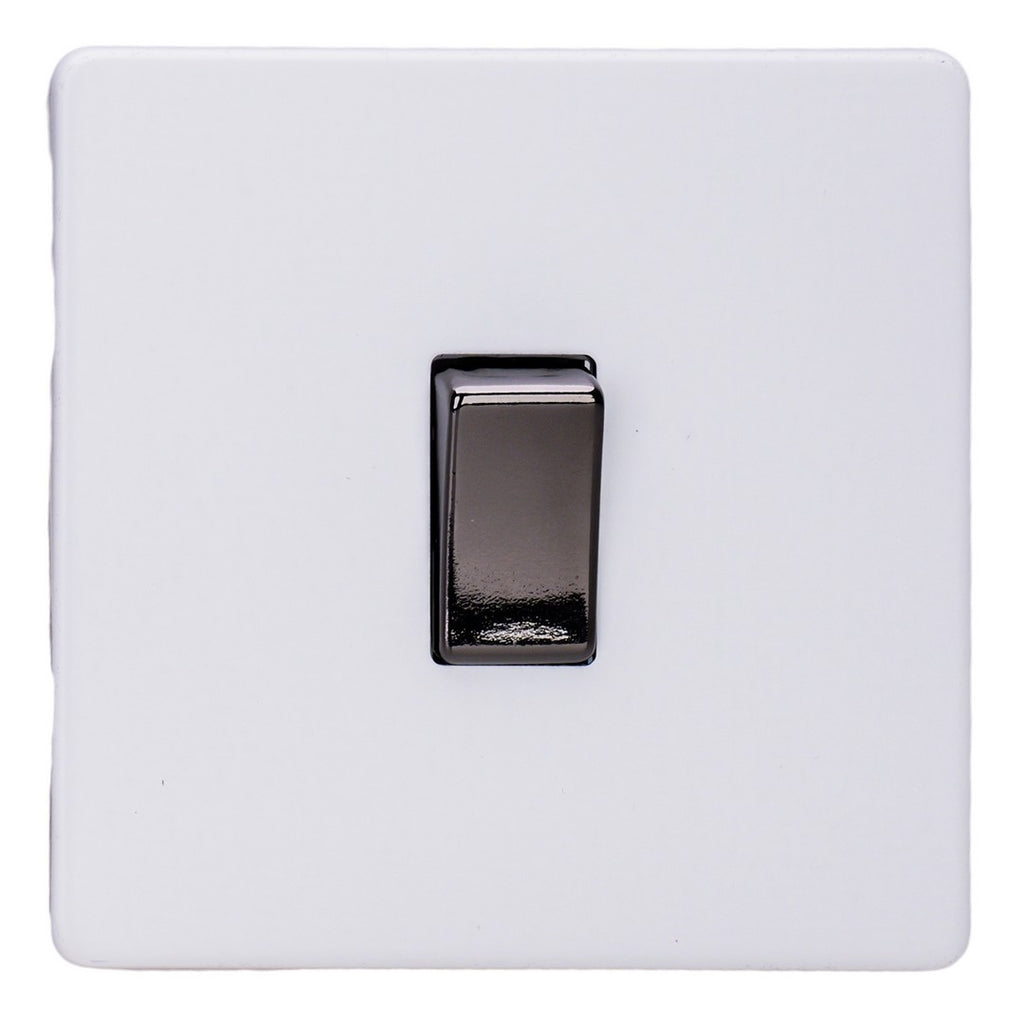 Varilight Primed 1-Gang 10A 1- or 2-Way Rocker Switch with Iridium Rockers XDY1IS.PD image 0