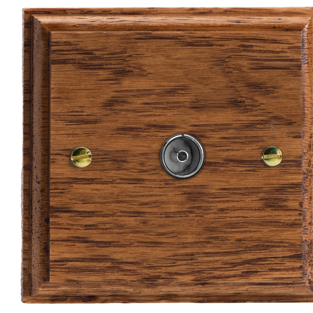 Varilight Kilnwood 1-Gang TV Socket/ Co-Axial - XK8MO image 0