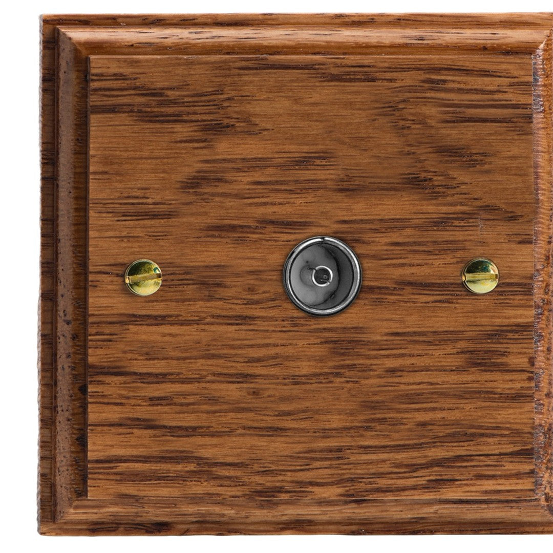 Varilight Kilnwood 1-Gang TV Socket/ Co-Axial - XK8MO image 0