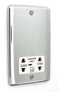 Definition Polished Chrome Shaver Socket D48PCW image 0