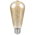 LED ST64 Spiral Filament Antique • Dimmable • 6W • 2200K • ES-E27 image 0