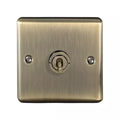 Windsor Antique Brass 1 Gang 20AX Toggle Switch W34AB image 0