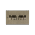 Antique Brass 10AX 6G 2-way Plate Switch - CS42AB image 0