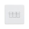 Matt White 10AX 3G 2-way Switch - SF4000MW image 0