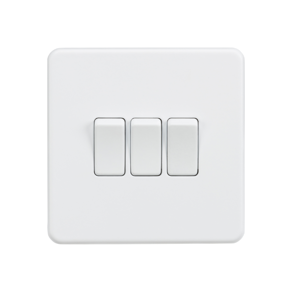 Matt White 10AX 3G 2-way Switch - SF4000MW image 0