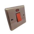 Windsor Antique Brass 45A Single Cooker Switch - W52AB image 0