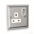 Regency Polished Chrome Single 1 Gang  13a Socket R06PCW image 0