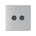 2 Gang TV Coaxial Outlet - SG43BCB image 0