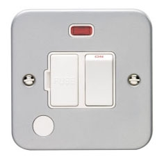 13a Switched Fuse Spur with Neon - Metal Clad MC39 image 0