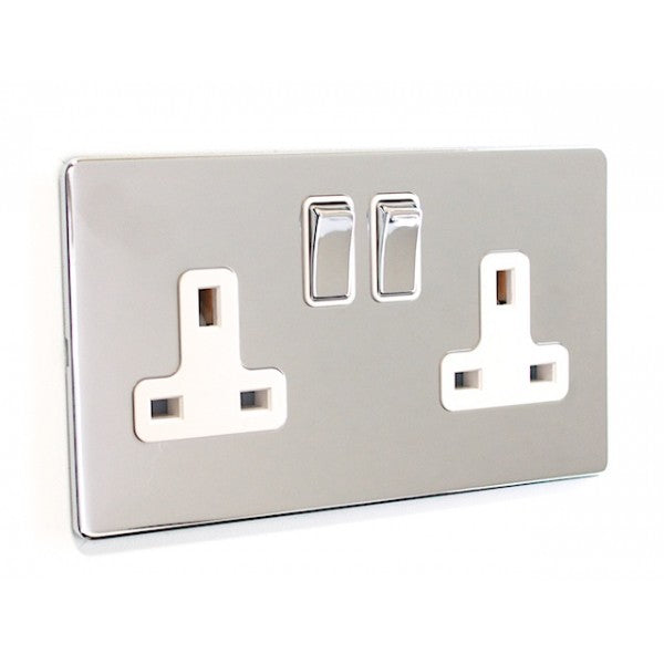 Double 2 Gang 13a Socket - SG07PCW image 0