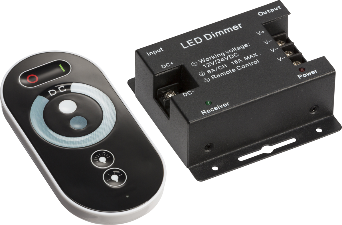 12V / 24V RF Controller and Touch Remote - Dimmer Single Colour - LEDFRA7 image 0