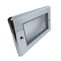 Polished Chrome Data Plate 4 Modules White Insert – W64PCG image 0