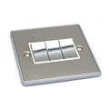 3 Gang Treble 10a Light Switch - UE03PCW image 0