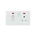 Matt White 45A DP Switch & 13A Socket with Neons - SFR83MNMW image 0