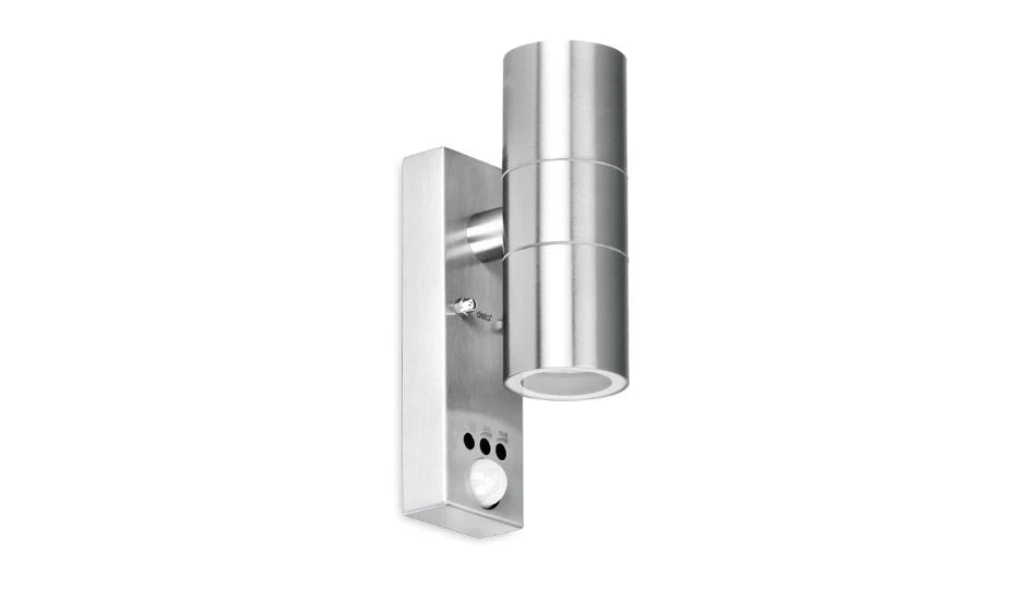 Up/Down Wall Light PIR 6500K LED SS image 0