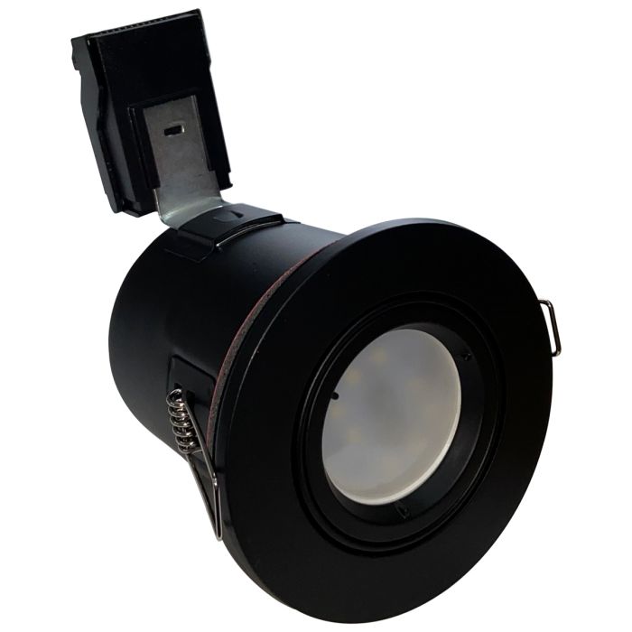 Matt Black Tilt Fire Rated Downlight - VUEP566 image 0
