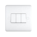 3 Gang Treble 10a Light Switch - ST03W image 0