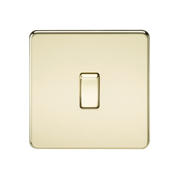 Polished Brass 10AX 1G Intermediate Switch - SF1200PB image 0