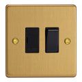 Brushed Brass 13A Switched Fused Spur XDE6B.BB image 0
