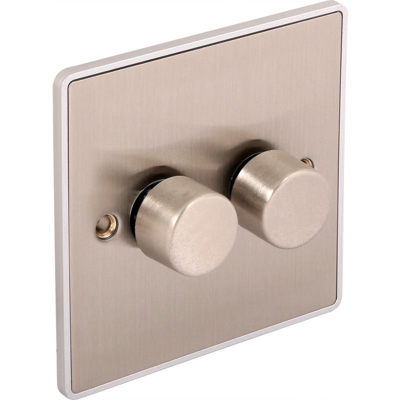 Urban Edge 2 Gang 400W Dimmer Switch - UE23BCB image 0