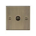Antique Brass TV Outlet (non-isolated) - CS010AB image 0