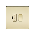 Polished Brass 13A Switched Fused Spur Unit - SF6300PB image 0