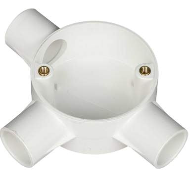 20mm 3 Way Tee White image 0