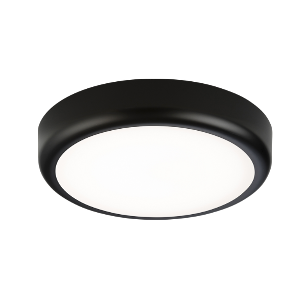 LED Bulkhead 230V IP65 9W CCT Adjustable C/W Black Trim - BT9ACTB image 0